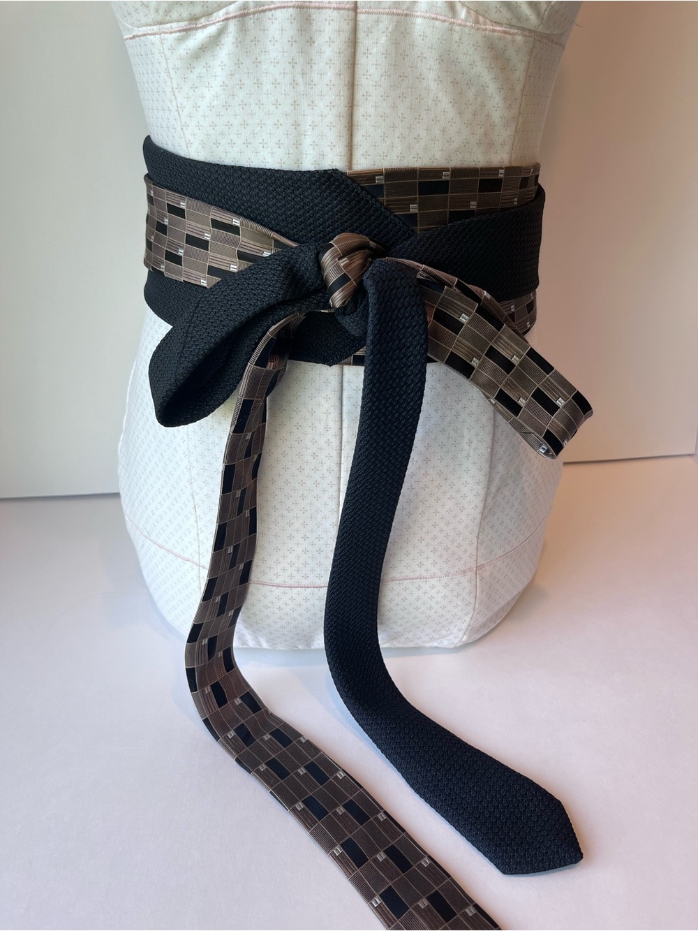 Upcycled Obi Belt Men’s Tie